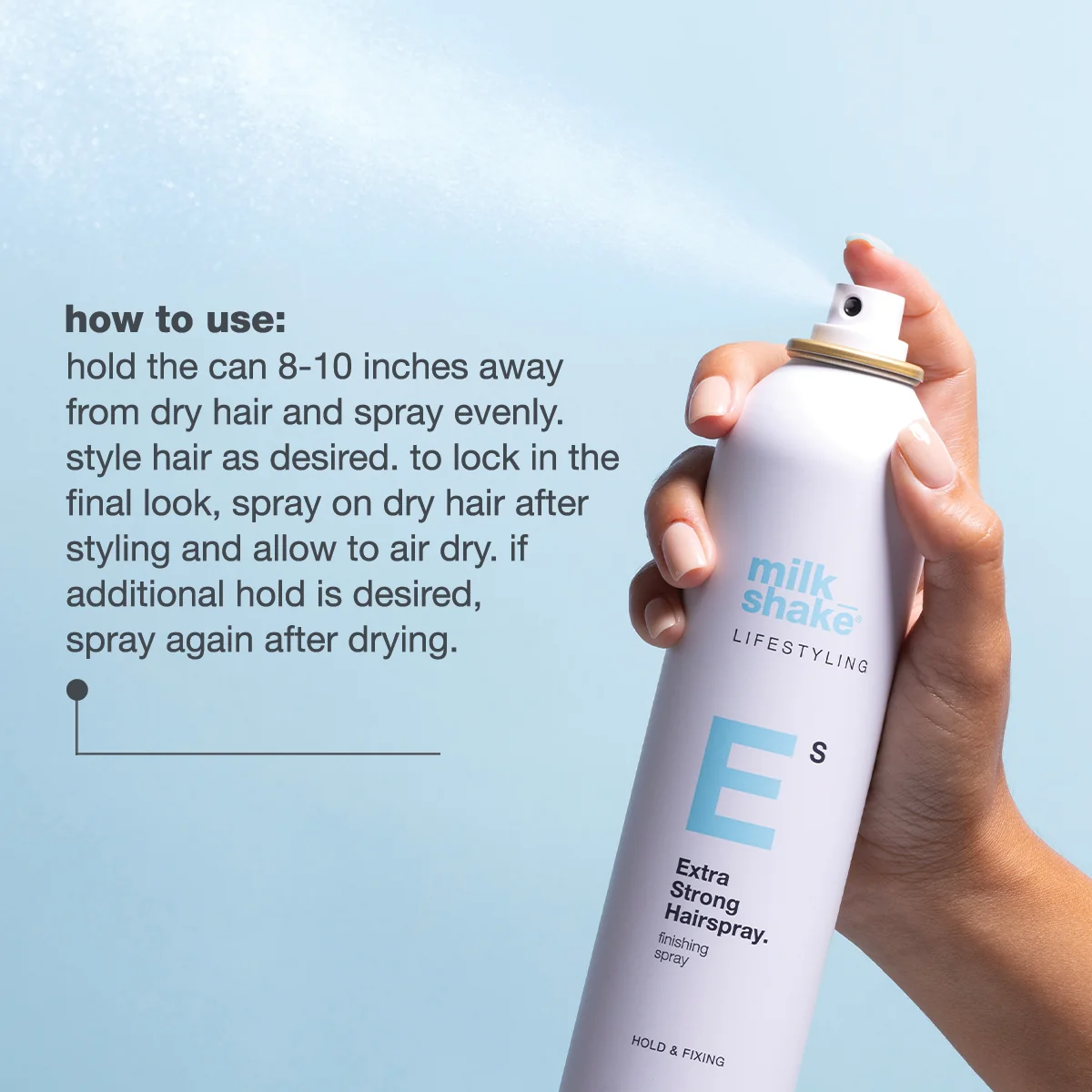 milk_shake lifestyling extra strong hold hairspray - Image 6